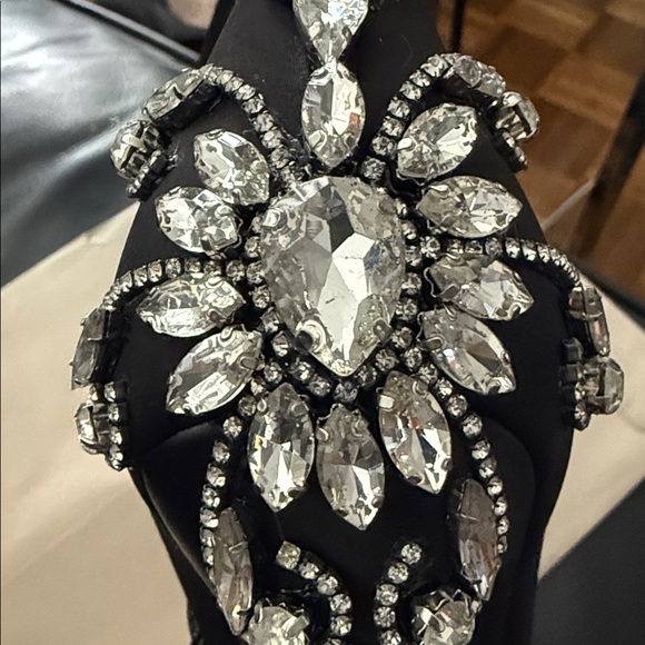 Stunning Black Embellished Women's Heels - Picture 10 of 10